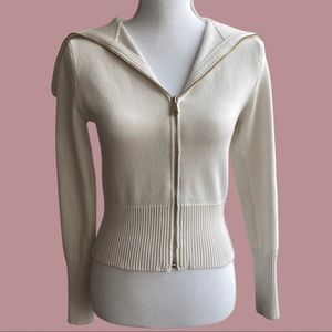 Zara Zip up Knit Sweater